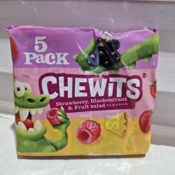 Chewits Strawberry blackcurrant & Fruit Salad Flavour 5pk