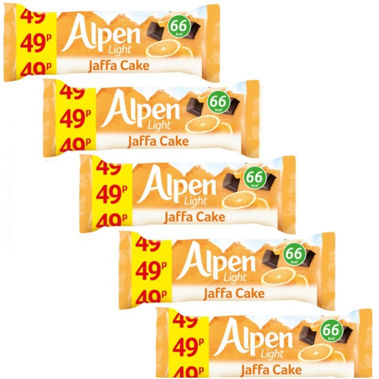 Alpen Light Jaffa Cake Bar 19g  5 For £1