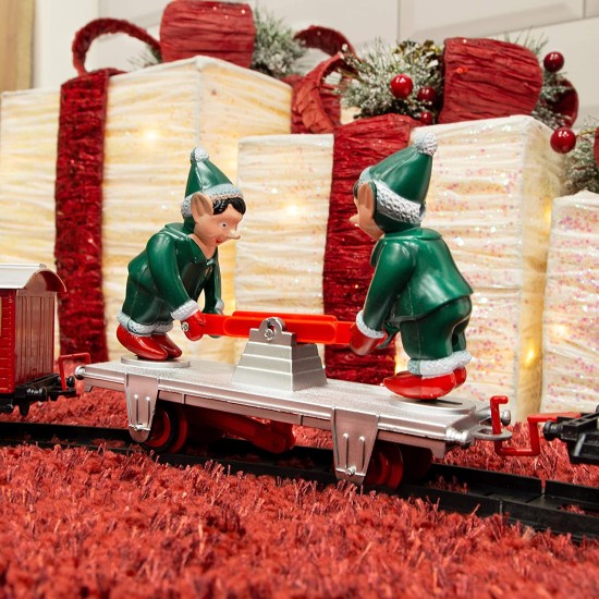 Animated Elf Christmas Train Set