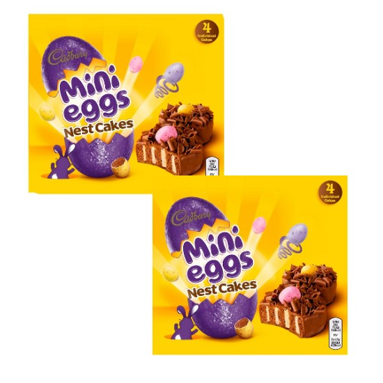 Cadburys Mini Egg Nest Cakes x4 - 2 For £1