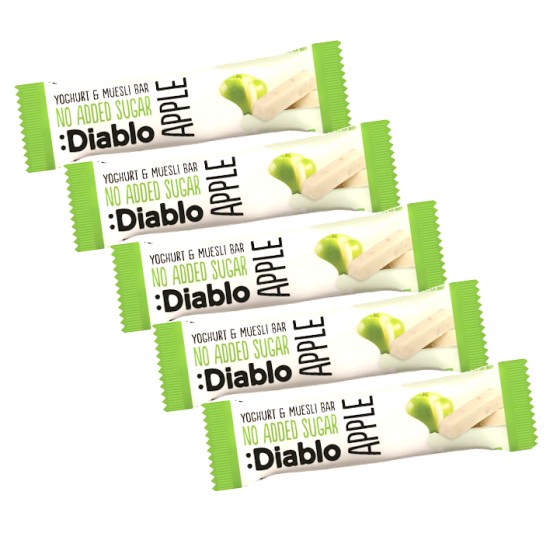Diablo Apple Yogurt & Muesli Bar 30g - 5 For £1