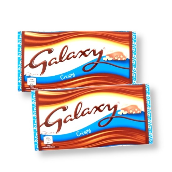 Galaxy Crisps Chocolate Bar 102g - 2 For £1.50