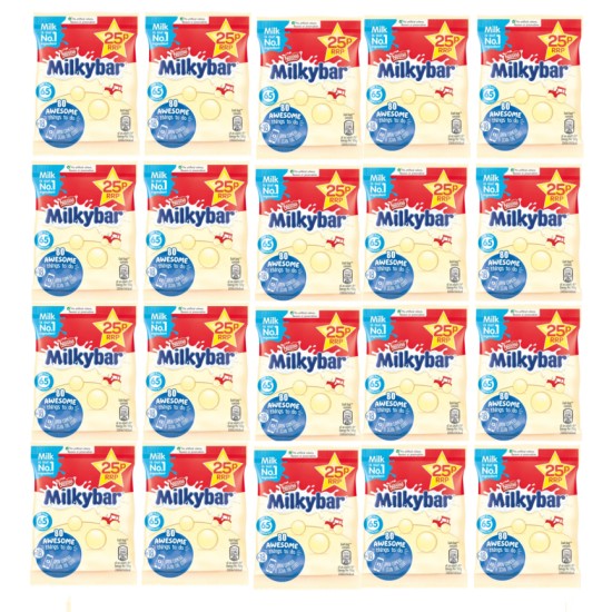 Milkybar Buttons 12g  Mini Bags x 20 BAGS