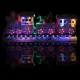 Musical Train Ride Ornament with Multi Coloured LED Lights