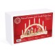 Natural Wooden LED Candle Bridge Scene with Warm White Candles