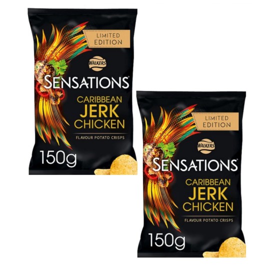 Walker Sensations Jerk Chicken 150g (Share Bag) - 2 For £1