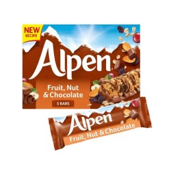 Alpen fruit, Nut & Chocolate Bars 5pk 145g