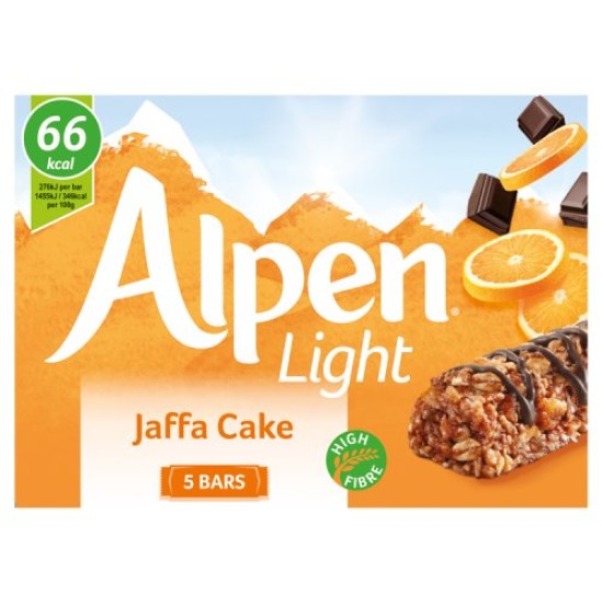 Alpen Light Jaffa Cake Bars 5pack - 95g 