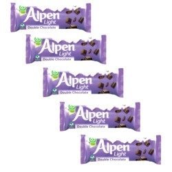 Alpen Light Double Chocolate Cereal Bar 19g - 5 For £1 