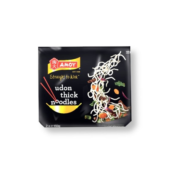 Amoy Straight to Wok Udon Thick Noodles 2x150g