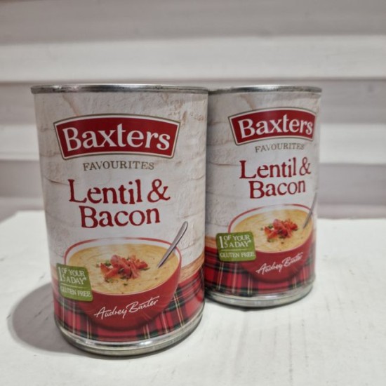 Baxters Lentil & Bacon Soup 380g - 2 For £1.50