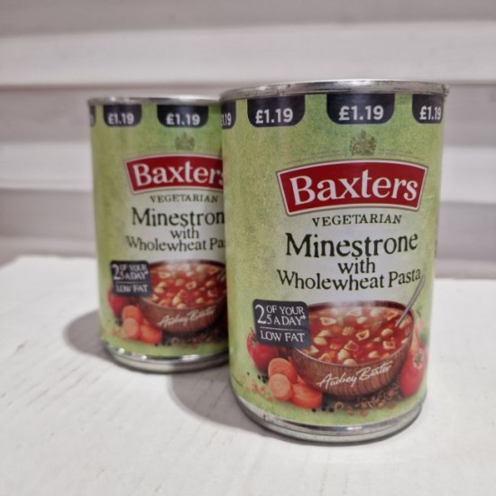 Baxters Minestrone with Wholewheat Pasta 400g - 2 For £1.50