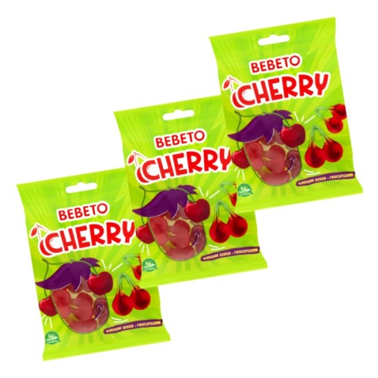 Bebeto Cherry Sweets 70g - 3 For 99p