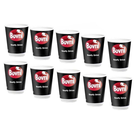 Beef Bovril Beefy Drink 10 Cups Sleeve