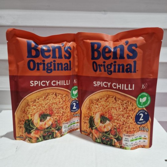 Bens Original Spicy Chilli Rice 250g - 2 For £1.50