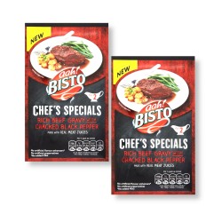 Bisto Chefs Special Rich Beef Gravy with Cracked Black Pepper 25g - 2 For £1