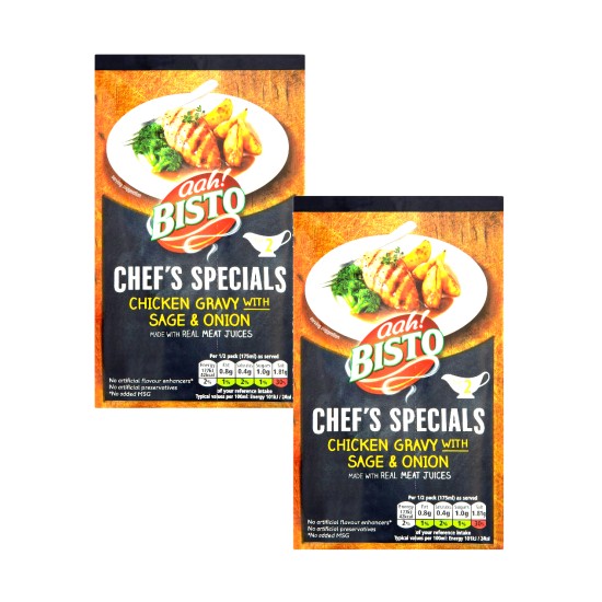 Bisto Chefs Specials Chicken Gravy with Sage & Onion 25g - 2 For £1