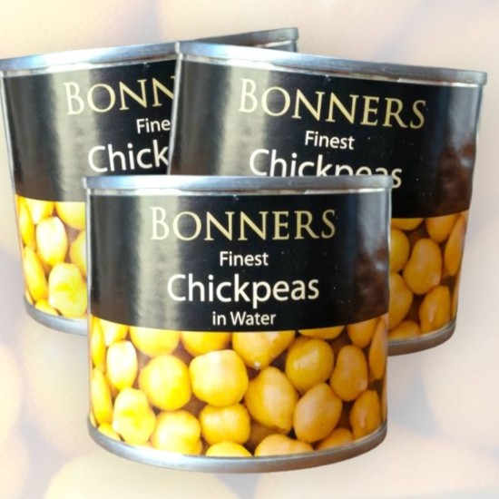 Bonners Finest Chickpeas in  Water 215g - 3 For £1