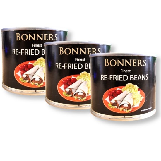 Bonners Finest Re Fried Beans 206g - 3 For £1