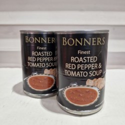 Bonners finest Roasted Red Pepper & Tomato Soup 400g - 2 For £1