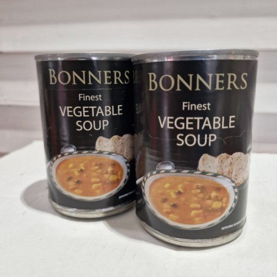 Bonners finest Vegetable Soup 400g - 2 For £1