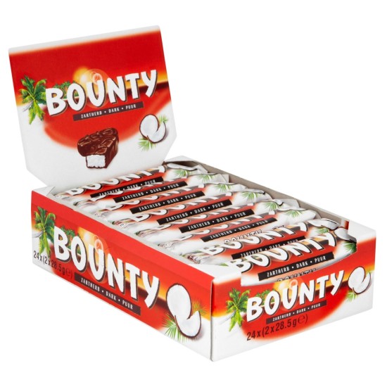 Bounty Dark Chocolate 57g - CASE PRICE x 24