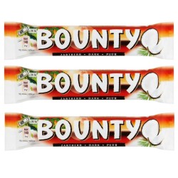 Bounty Dark Chocolate 57g - 3 for £1
