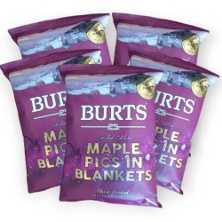 Burts Maple Pigs in Blankets Crisps 40g - 5 For £1