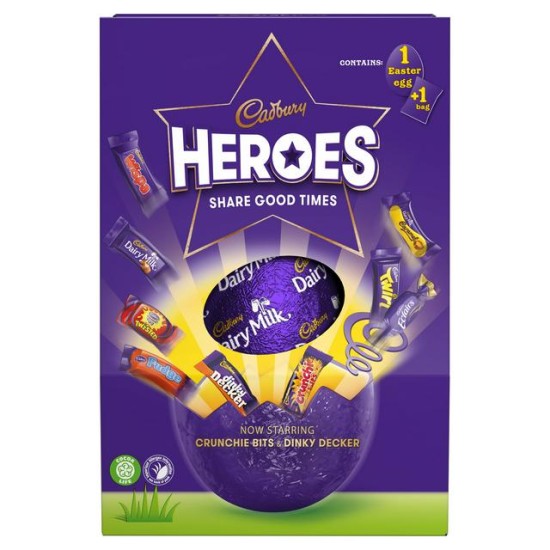 Cadburys Heroes Share Good Times Easter Eggs 271g - £1