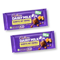 Cadbury Dairy Milk Banoffee Nut Crumble Chocolate Bar 110g - 2 For £1.49