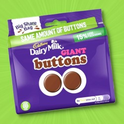 Cadbury Dairy Milk Giant Buttons Big Share Bag 240g