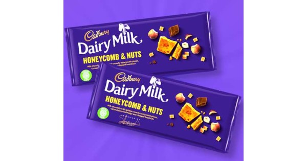 Cadbury Dairy Milk Honeycomb & Nuts Bar 105g - 2 For £1.50