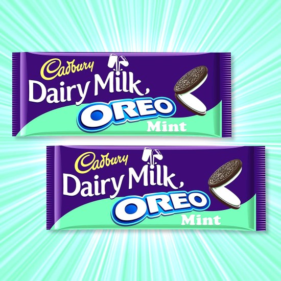 Cadbury Dairy Milk Oreo Mint Flavour Chocolate 120g - 2 for £1.50 