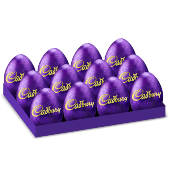 Cadburys Hollow Milk Chocolate Eggs 77g x 12 CASE PRICE
