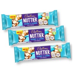 Cadbury Nuttier Coconut & Almond Bar 40g - 3 For £1