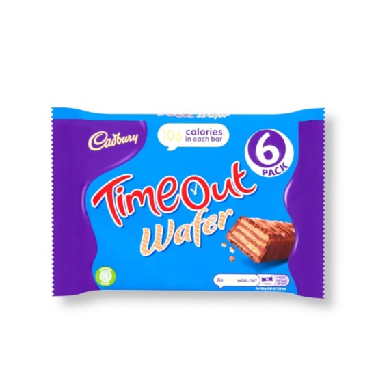 Cadbury Timeout Wafer 6pk 127.7g