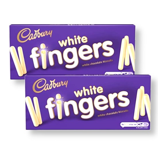 Cadbury White Fingers 114g - 2 For £1.50