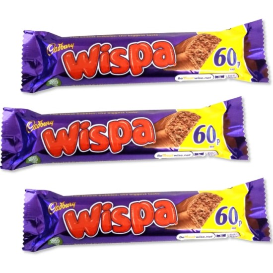 Cadbury Wispa Milk Chocolate Bar 36g - 3 For £1