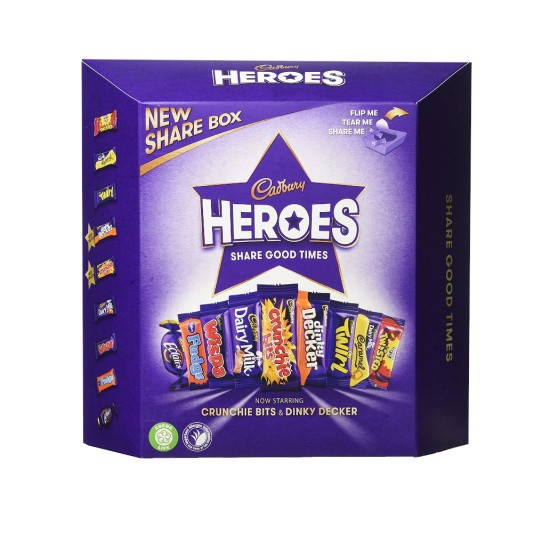 Cadburys Heroes Share Good Times Share Box - 395g