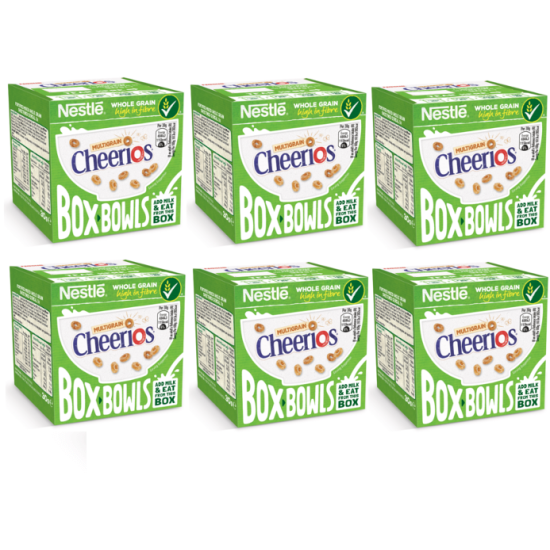 Cheerios Box Bowl Cereals 30g - 6 For £1