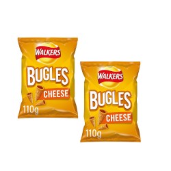 Walkers Bugles Cheese Corn Snack 110g - 2 For £1.50