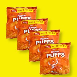Cheese Puffs Snack 70g - 4 For £1