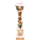 Warm White LED Snow Topped Wooden Lamppost Christmas Decorations