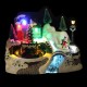 Light Up LED Christmas Animated Train & Ice Skating Ornament