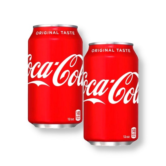 Coca Cola Original 330ml Cans - 2 For £1