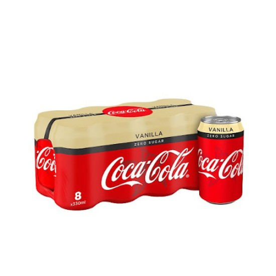 Coca Cola Vanilla Zero Sugar 8 pk