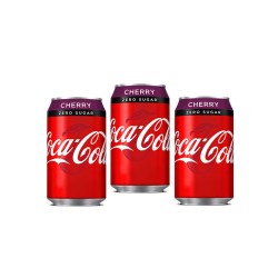 Coca Cola Cherry Zero Sugar 330ml - 3 For £1