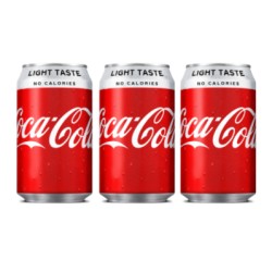 Coca Cola Light Cans 330ml 3 For £1