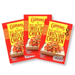 Colman's Big Night in Sweet & Sour chicken Sachets 58g - 3 For £1
