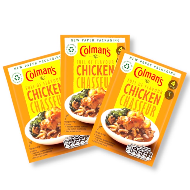 Colman s Full of Flavour Chicken Chasseur Sachets 43g 3 For 1